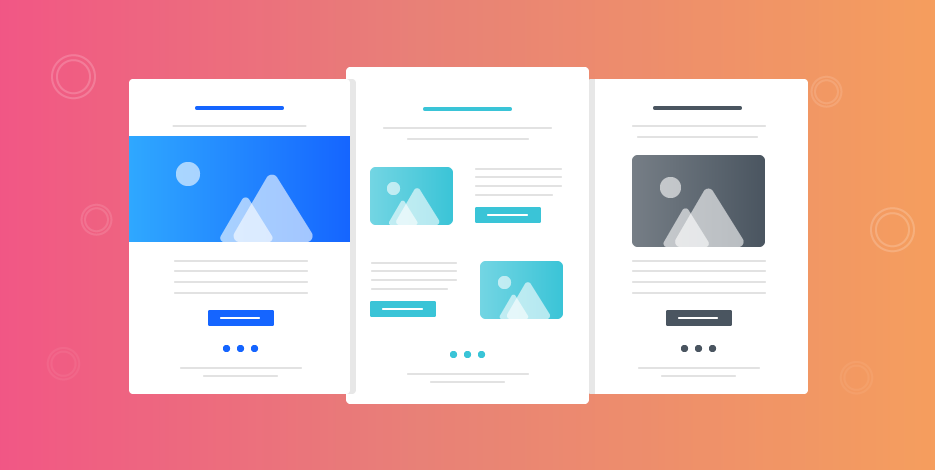 Email newsletter design